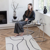 SHADOW rug in off-white, large, Mette Ditmer