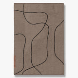 SHADOW rug in x-large, brown, Mette Ditmer