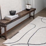SHADOW rug in x-large, off-white, Mette Ditmer