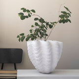 SHELL vase in off-white, large, Mette Ditmer
