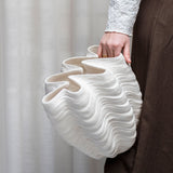 SHELL vase in off-white, large, Mette Ditmer