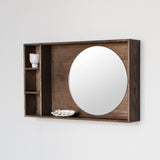 SHOW-ME mirror shelf in dark oiled, small, Mette Ditmer
