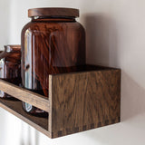 SHOWCASE shelf in dark oiled, Mette Ditmer