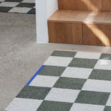 SQUARE all-round mat in dark olive, large, Mette Ditmer