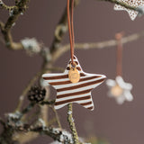 STAR ornaments in walnut, 3-pack, Mette Ditmer