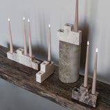 STEP trio candleholder in chalk, Mette Ditmer