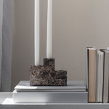 STEP trio candleholder in brown, Mette Ditmer
