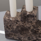 STEP trio candleholder in brown, Mette Ditmer