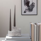 STEP trio candleholder in chalk, Mette Ditmer