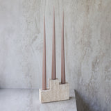 STEP trio candleholder in linen, Mette Ditmer