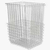 STORE-IT basket with canvas bag in chrome, large, Mette Ditmer