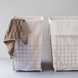 STORE-IT basket with canvas bag in lilac, large, Mette Ditmer