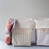 STORE-IT basket with canvas bag in sand, large, Mette Ditmer