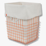 STORE-IT basket with canvas bag in orange, large, Mette Ditmer