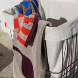 STORE-IT basket with canvas bag in wine, large, Mette Ditmer