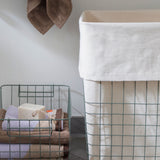 STORE-IT basket with canvas bag in thyme green, large, Mette Ditmer