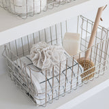STORE-IT basket in chrome, medium, Mette Ditmer