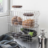 STORE-IT basket in chrome, small, Mette Ditmer