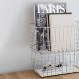 STORE-IT basket in chrome, small, Mette Ditmer