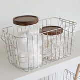 STORE-IT basket in chrome, small, Mette Ditmer