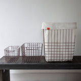 STORE-IT basket with canvas bag in wine, large, Mette Ditmer