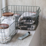 STORE-IT basket in thyme green, medium, Mette Ditmer