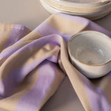 STRIPES tea towel in sand, 2-pack, Mette Ditmer