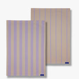 STRIPES tea towel in sand, 2-pack, Mette Ditmer