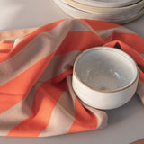 STRIPES tea towel in latte, 2-pack, Mette Ditmer