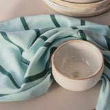 STRIPES tea towel in mint, 2-pack, Mette Ditmer