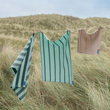 STRIPES tea towel in mint, 2-pack, Mette Ditmer