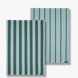 STRIPES tea towel in mint, 2-pack, Mette Ditmer