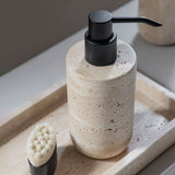 TRAVERTINE tall dispenser in linen, Mette Ditmer