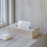 TRAVERTINE tissue cover in linen, Mette Ditmer