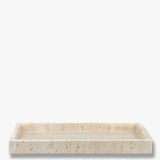 TRAVERTINE deco tray in linen, Mette Ditmer