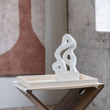 TRAVERTINE tray in linen, large, Mette Ditmer