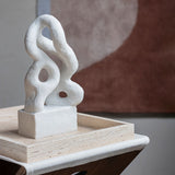 TRAVERTINE tray in linen, large, Mette Ditmer