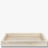 TRAVERTINE tray in linen, large, Mette Ditmer