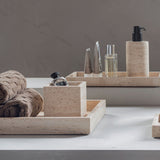 TRAVERTINE cube in linen, Mette Ditmer