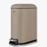WALTHER pedal bin in sand coloured metal, Mette Ditmer