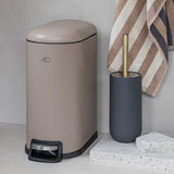 WALTHER pedal bin in sand coloured metal, Mette Ditmer