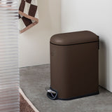 MINI-WALTHER pedal bin in brown, Mette Ditmer