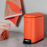 MINI-WALTHER pedal bin in 5l., orange, Mette Ditmer