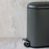 MINI-WALTHER pedal bin in 5l., dark olive, Mette Ditmer