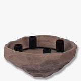 ART PIECE nuki candle bowl in clay, Mette Ditmer
