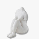 ART PIECE sitting woman in off-white, Mette Ditmer
