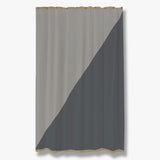 DUET shower curtain in light grey, Mette Ditmer