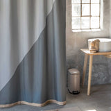 DUET shower curtain in light grey, Mette Ditmer