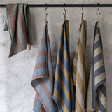 ELVIRA tea towel in dark grey organic cotton, Mette Ditmer