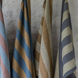 ELVIRA tea towel in dark grey organic cotton, Mette Ditmer